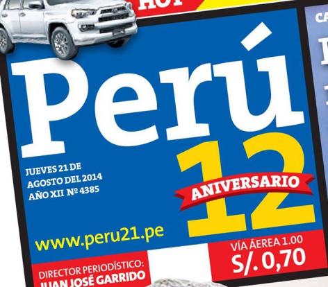 Doodle por el aniversario de Perú21