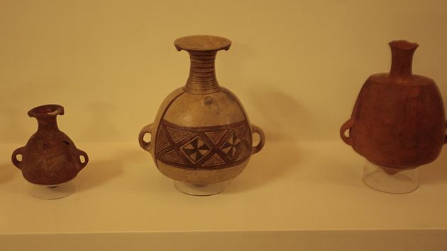 Las piezas devueltas con exhibidas en la Casa Concha del Cusco. (USI)