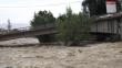 Arequipa: el río Chili se desborda