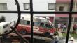 Ambulancia de bomberos se incendió en Barranco