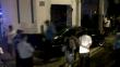 Auto chocó contra poste en Miraflores