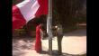 Detienen a hincha peruano por izar la bandera nacional en Arica