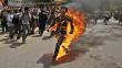 Murió el tibetano que se prendió fuego