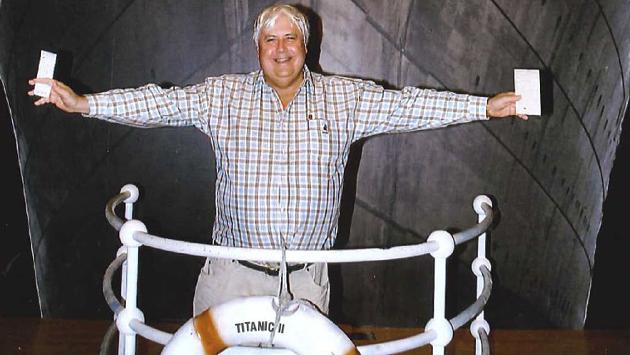 El magnate minero Clive Palmer anunció la construcción del Titanic II. (AP)