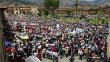 Cajamarca se declara en pie de lucha contra Ollanta Humala por Conga