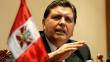 Alan García: “De momento no está en mis planes postular a la Presidencia”