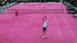 Roland Garros estrenó cancha de arcilla rosada