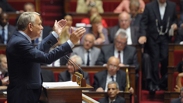 Ayrault se dirigió a la Asamblea Nacional. (Reuters)