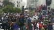 Fotos: Mitin antiConga reúne a cientos en Plaza San Martín