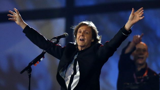 Paul McCartney clausuró el espectáculo con ‘Hey Jude’. (Reuters)