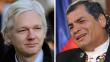 Rafael Correa desmiente haber dado asilo a Julian Assange