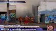 Incendio arrasó depósito en Los Olivos