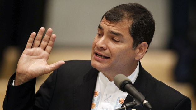 QUIÉN LO DIRÍA. Correa se 'transformó’ de verdugo de la prensa en defensor de la libertad de expresión. (Reuters)