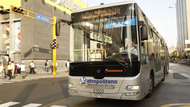 Usuarios del Metropolitano deberán tomar sus precauciones. (Perú21)