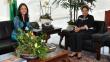 Nadine Heredia viaja a Brasil en avión presidencial