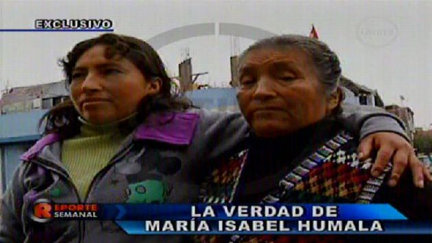 María Isabel y su madre. (Canal 2)