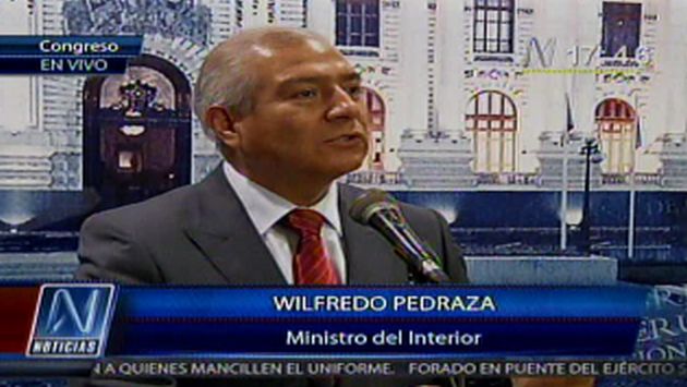 Ministro Pedraza dio conferencia de prensa. (Canal N)