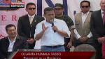 Discurso de Humala en Tambo de Mora. (TV Perú)