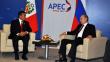 Humala se reunió con Vladimir Putin