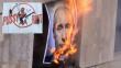 Las Pussy Riot vuelven a la carga: Ahora queman un retrato de Putin