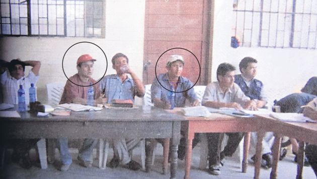 Imagen del juicio en el que participaron Santos (gorra roja), Ydelso Hernández (gorra crema) y Elianita Zavaleta. (Difusión)