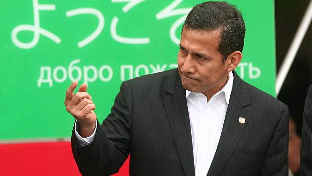 Presidente Ollanta Humala asegura que las encuestas de poder lo tienen sin cuidado. (David Vexelman)
