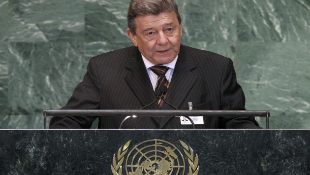 Rafael Roncagliolo en la Asamblea General de la ONU. (AP)