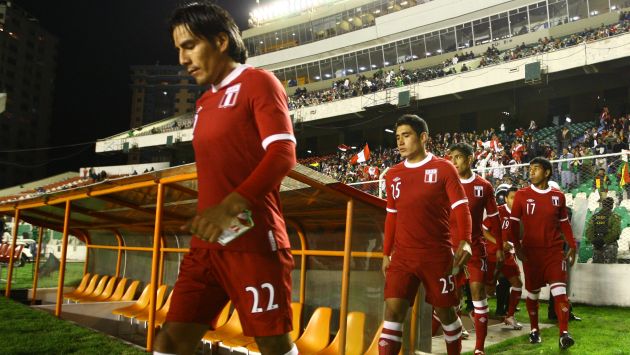 Repiten. Retamoso, Ávila, Hurtado y Mariño jugaron el amistoso de 2011 en La Paz. Acabó 0-0. (USI)