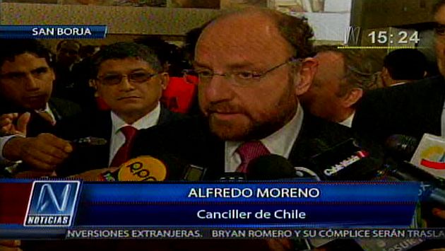 Moreno declaró a periodistas en Cumbre ASPA. (Canal N)