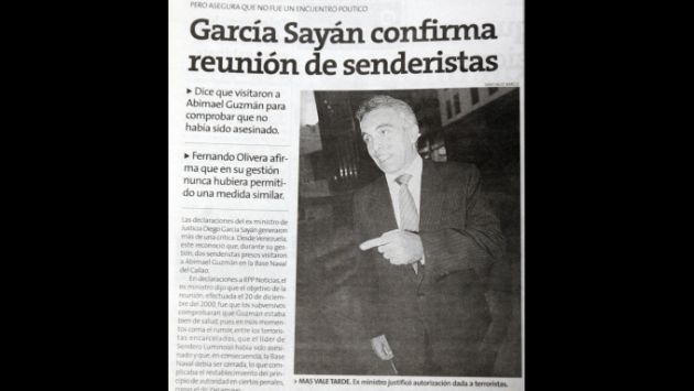 Diego García se contradice. (USI)