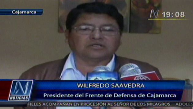 Saavedra declaró desde Cajamarca. (Canal N)