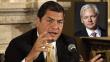 Rafael Correa: “Es difícil que Inglaterra dé salvoconducto a Julian Assange”