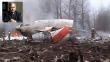 Hallan restos de explosivos en avión en el que murió presidente Lech Kaczynski