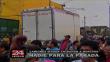 Camiones con alimentos siguen entrando al mercado de La Parada