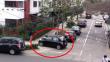 Foto: Auto se estaciona sobre esquina en Miraflores