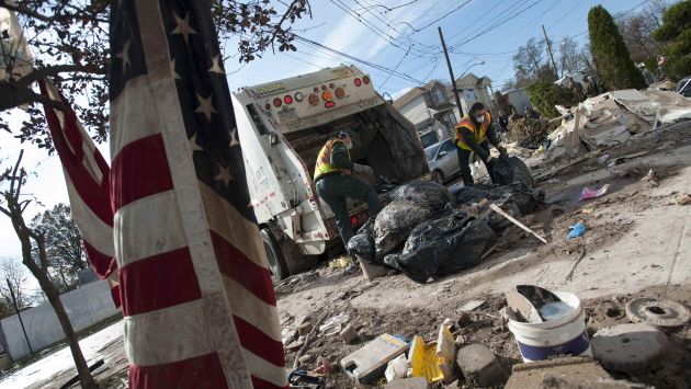 Estragos de ‘Sandy’ aún se ven en Estados Unidos. (Reuters)