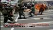 VIDEO: Soldados se vuelven antorchas humanas durante desfile en Piura