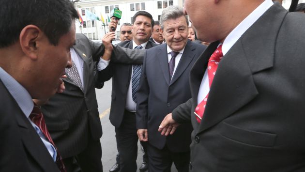 EN EL AIRE. La exposición del canciller Rafael Roncagliolo no satisfizo a los congresistas de la oposición. (Martín Pauca)