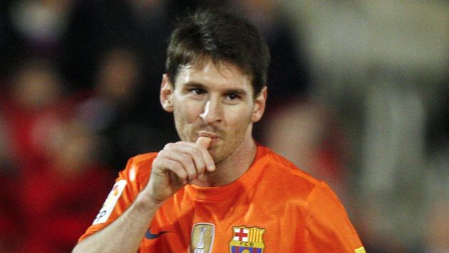 PARA THIAGO. Messi hizo el gesto del chupón y dedicó tantos a su hijo. (Reuters)
