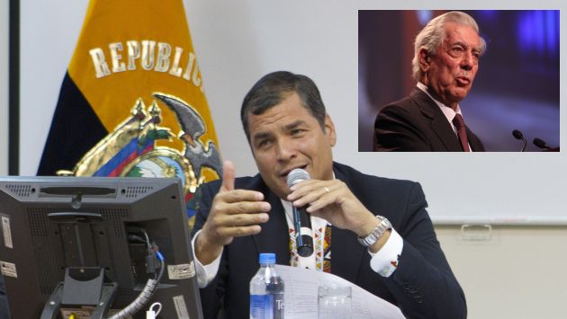 Correa se refirió a Vargas Llosa como un \
