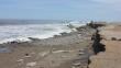 Trujillo: Un ‘olón’ se llevó arena colocada en la playa Huanchaco