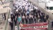 Marcha contra el Movadef congregó a unos 3 mil de estudiantes en Lima