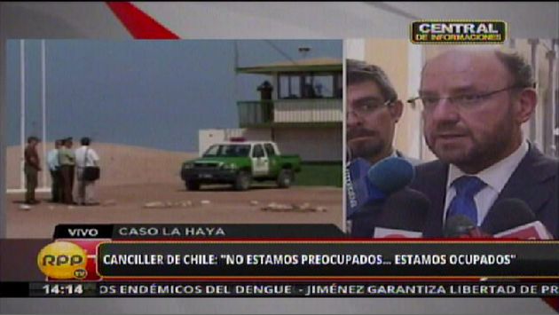 Moreno declaró a periodistas. (RPP TV)