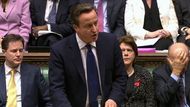 Cameron habló en el Parlamento. (Reuters)