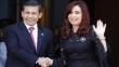 Cristina Fernández a Ollanta Humala: "Expreso mi solidaridad con Nadine"