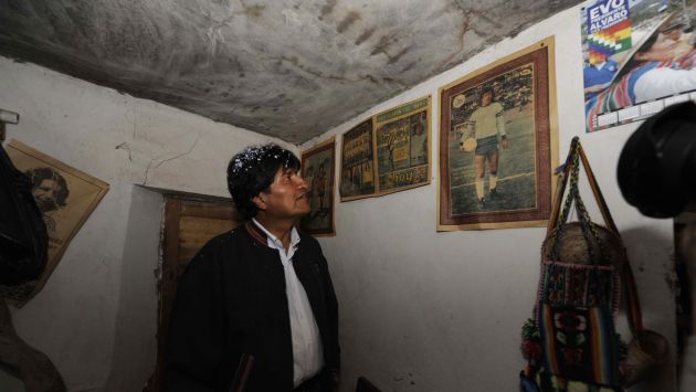 Evo Morales visitó la casa donde nació. (Reuters)