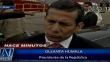Ollanta Humala sigue en silencio por la agresión de José Villena