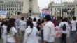 Antitaurinos marcharon por calles de Lima
