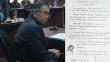 Alberto Fujimori pide celeridad a su pedido de indulto humanitario