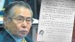 Fujimori pide celeridad para evaluación médica